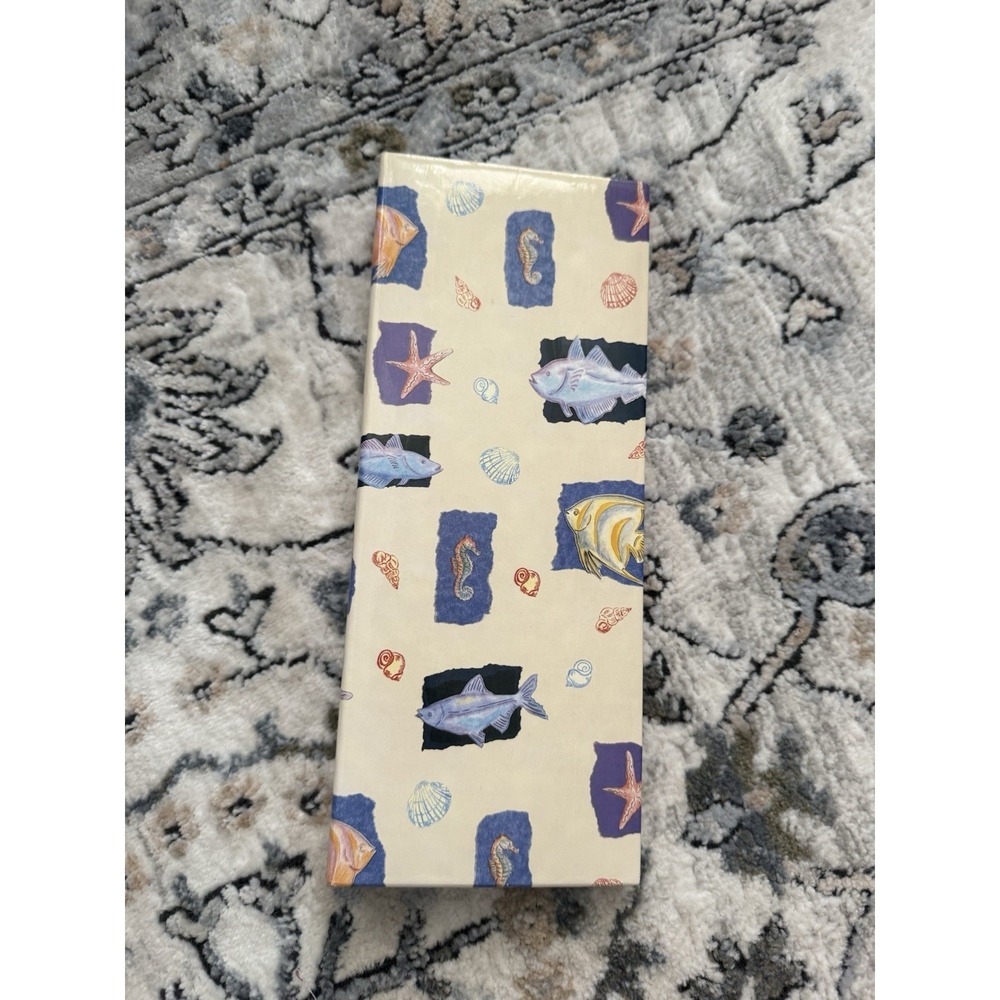 VTG‎ Panoramic 4x12 Photo Album| 24 Pocket Pages | RARE 🏝️🌊☀️🐠🐟Beach Print